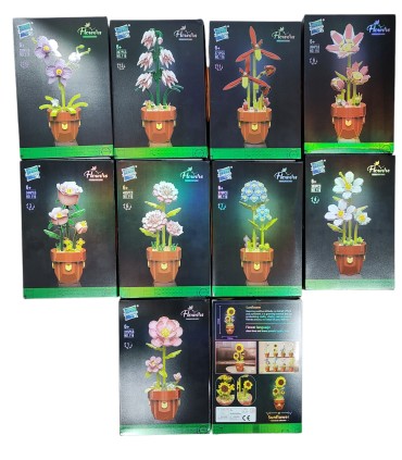 Декоративні конструктори Квіти Zuanma Flowers 116 оптом, Китайские игрушки оптом , 7,70 $