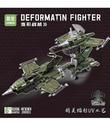 Конструктори трансформери 629PCS 2 in 1 Deformation Fighting Falcon F-16 Leibao 8356 SK48-18 оптом, Китайські іграшки...