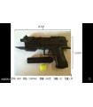 Іграшковий пістолет з глушником, лазером та штик ножем Airsoft Gun HK-007F SK51-8