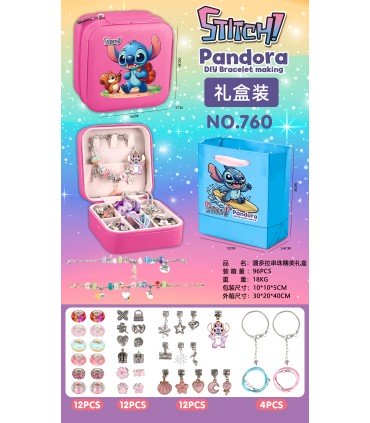 Набори для створення браслетів Pandora Stitch 40 аксесуарів з пакетом оптом, Fashion Jewelry , 5,70 $