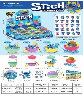 Герои Стич Stitch в шаре SK50-3 оптом, Stitch , 1,75 $