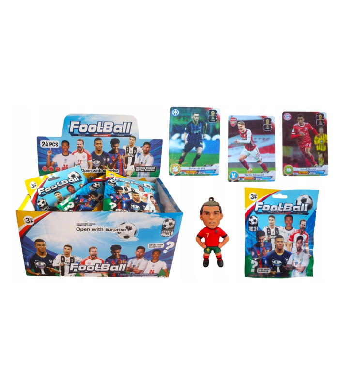Подарочный набор фигурки и 3 карточек Футбол Football Soccer AA14-9 оптом, Китайские игрушки оптом , 0,45 $