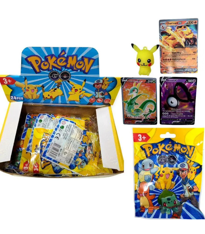 Подарунковий набір фігурки Покемона Пікачу та 3 карток Pokemon AA14-10