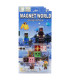 Магнітний конструктор Майнкрафт Magnet world на блістері 6 кубиків та 2 фігурки Minecraft AA15-9 оптом, Minecraft , 1,75 $