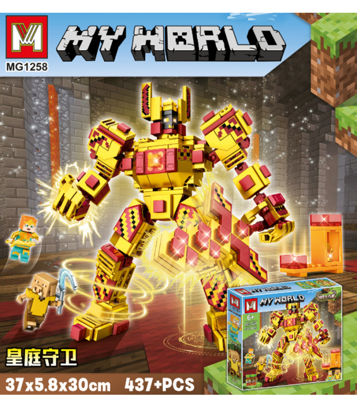 Конструкторы МайнКрафт Minecraft My Word 437 PCS MG1258 Огненный Самурай AA1-14