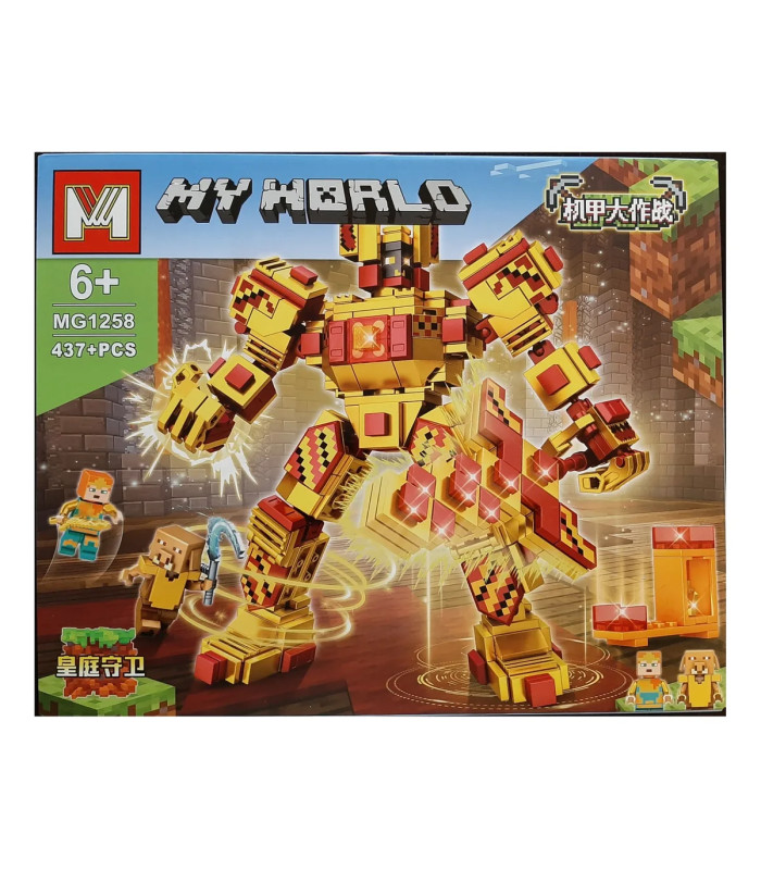 Конструкторы МайнКрафт Minecraft My Word 437 PCS MG1258 Огненный Самурай AA1-14