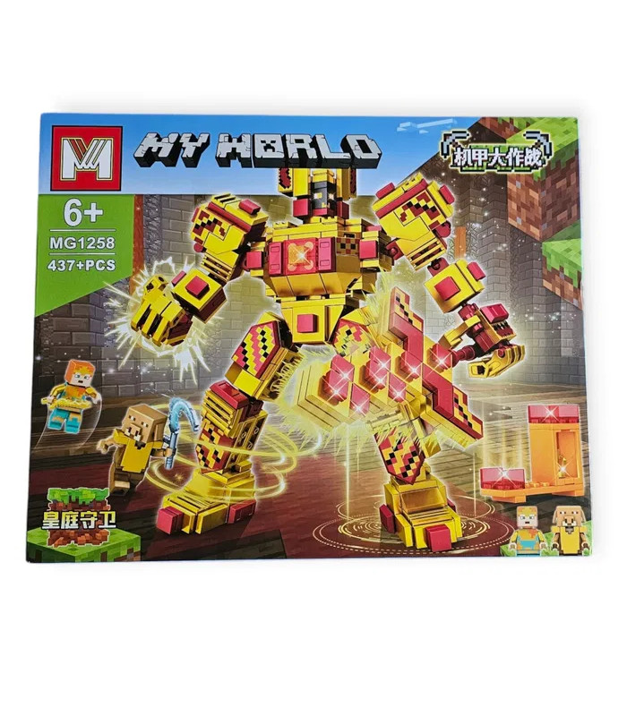 Конструкторы МайнКрафт Minecraft My Word 437 PCS MG1258 Огненный Самурай AA1-14