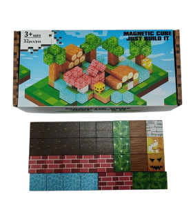 Магнитный конструктор Майнкрафт Minecraft 32+PCS AA15-20 оптом, Minecraft , 3,60 $