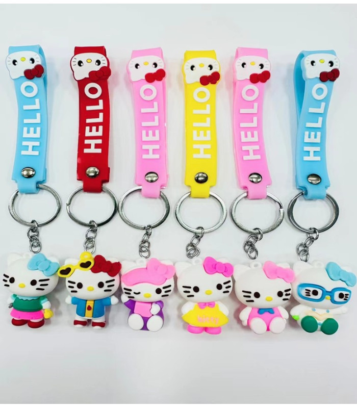 Мультяшные 3D брелки с ремешком Китти Hello Kitty AA18-7