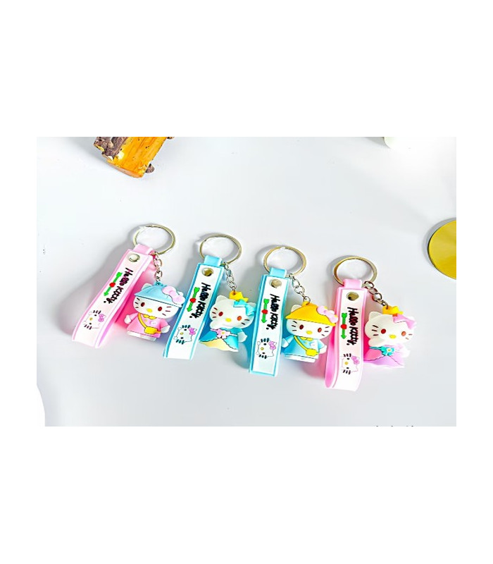 Силіконові 3D брелоки з ремінцем Hello Kitty AA18-51