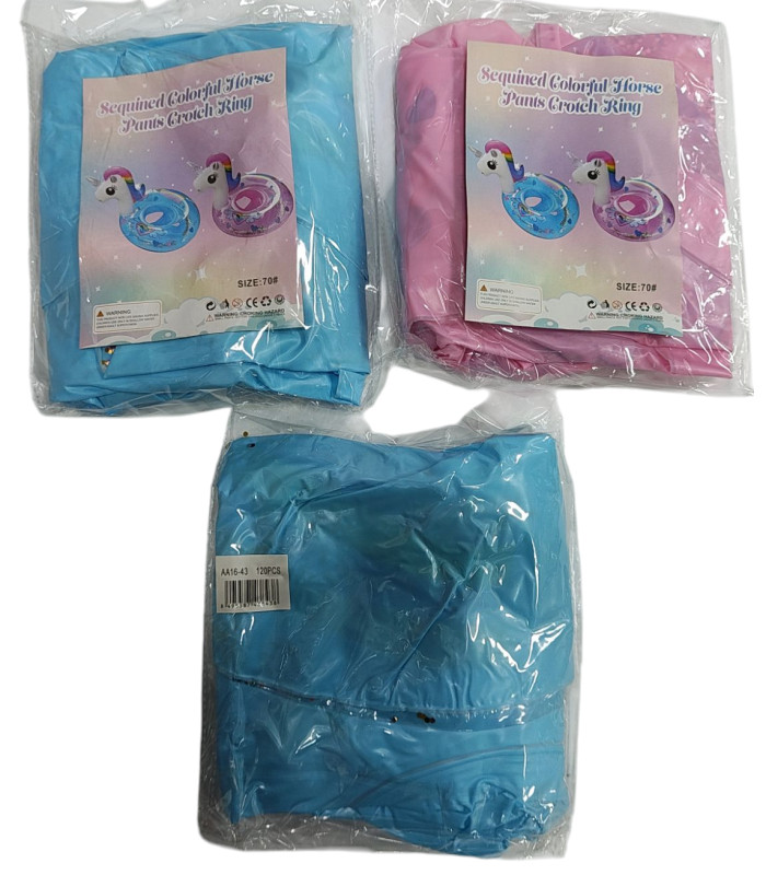 Дитяче плавальне коло плот з блискітками 70 см Казковий єдиноріг AA16-43 оптом, Китайские надувные круги , 3,20 $