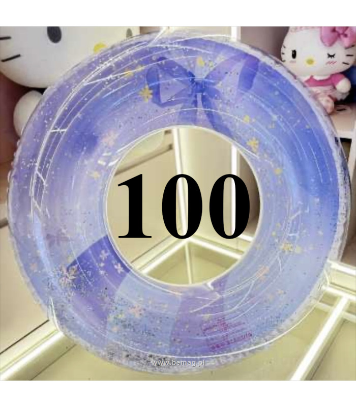 Надувные круги с блестками и ручками 100 см Бантик AA16-34