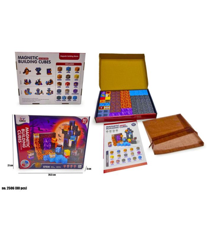 Магнитные конструкторы Майнкрафт Minecraft Magnetic Building Blocks 80 PCS AA15-32 оптом, Minecraft , 16,50 $