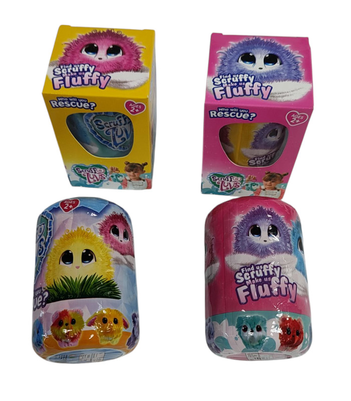 Няшки потеряшки Scruffy fluffy в капсуле и подарочной коробке AA14-5
