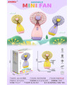 Аккумуляторный вентилятор Mini Fan Медведь AA26-5
