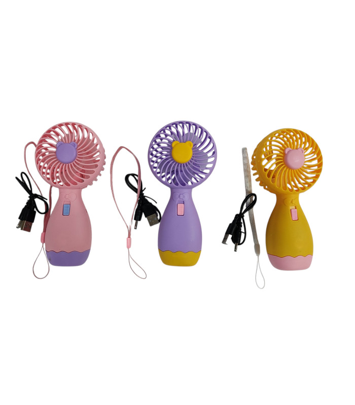 Аккумуляторный вентилятор Mini Fan Медведь AA26-5
