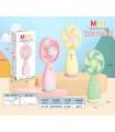 Ручной аккумуляторный вентилятор Mini Fan Цветок AA26-2