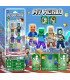 Набор магнитных фигурок Minecraft с оружием 4in1 AA27-16 оптом, Minecraft , 2,20 $
