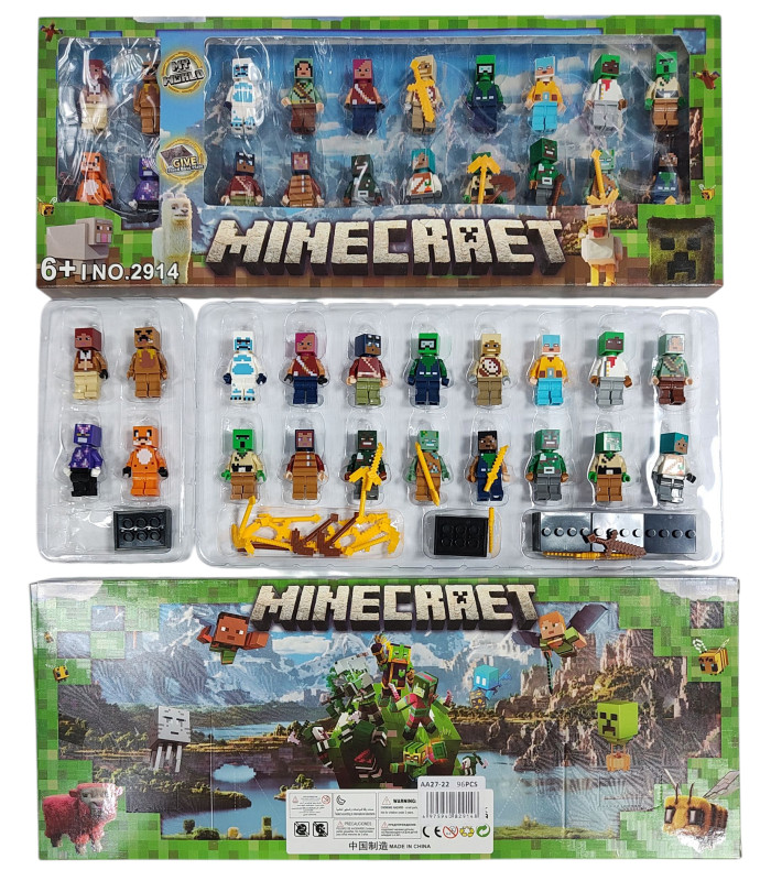 Фігурки Minecraft зі зброєю 20in1 AA27-22