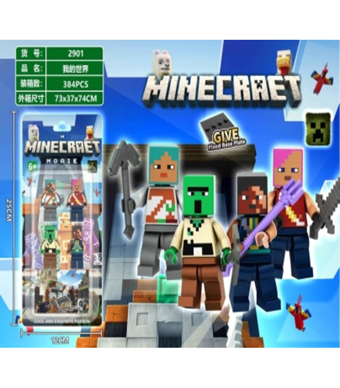 Колекційні фігурки Minecraft зі зброєю 4in1 AA27-29 оптом, Minecraft , 1,60 $