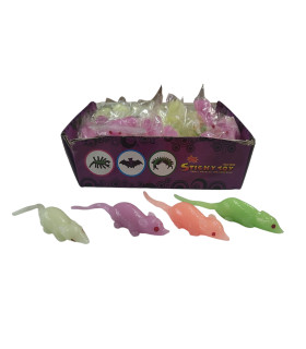 Детские игрушки лизуны Мышь фосфорная MK17-3 оптом, Китайские игрушки оптом , 0,35 $