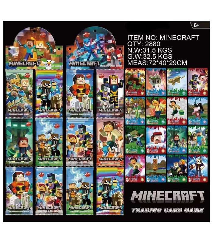 Колекційні картки Minecraft у пакетиках