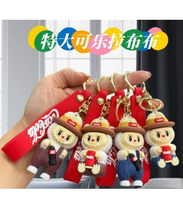 Силиконовые 3D брелки Labubu Coca-Cola