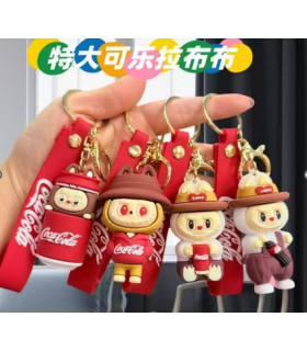 Силіконові 3D брелоки Labubu Coca-Cola AA40-2 оптом, Китайские игрушки оптом , 0,75 $