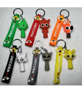 Силіконові 3D брелки Unicorn AA40-6 оптом, Китайские игрушки оптом , 0,95 $