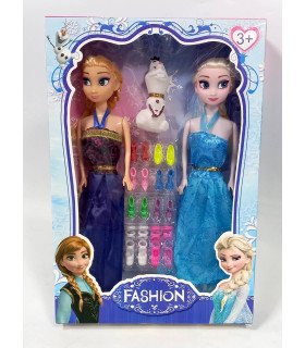 Набор кукол Анна и Эльза Фрозен Anna and Elsa Frozen и Олаф Olaf BB30-4