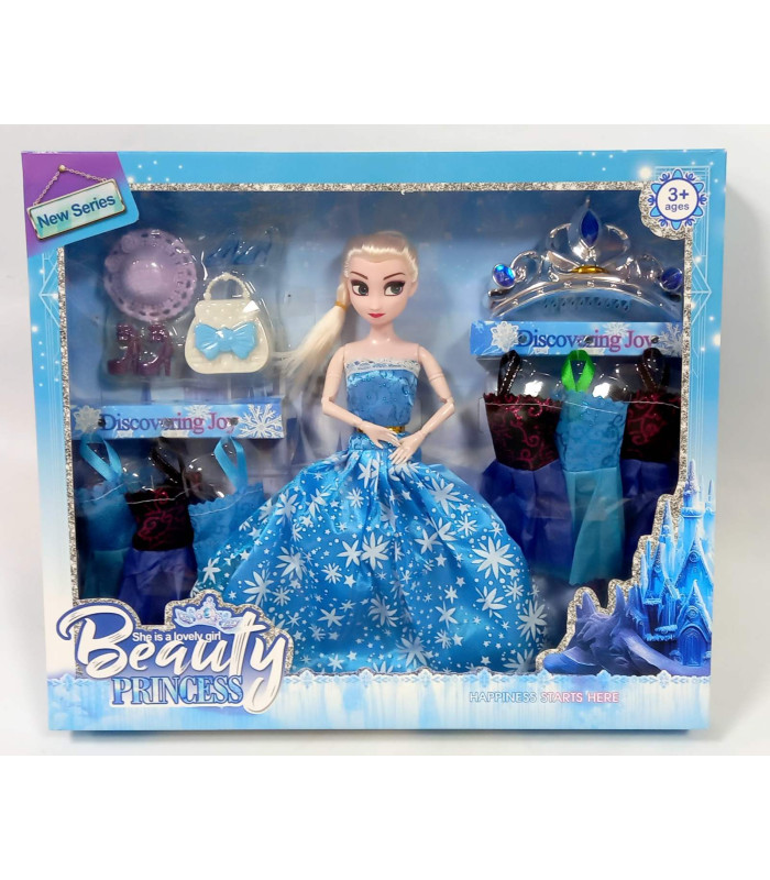 Ельза Фрозен Elsa Frozen з гардеробом BB30-6